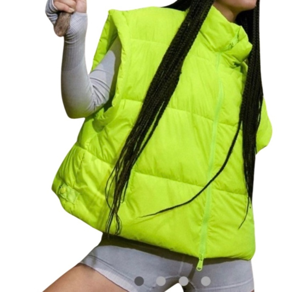 FP Movement | In A Bubble Puffer Vest Oversized Highlighter Size XS